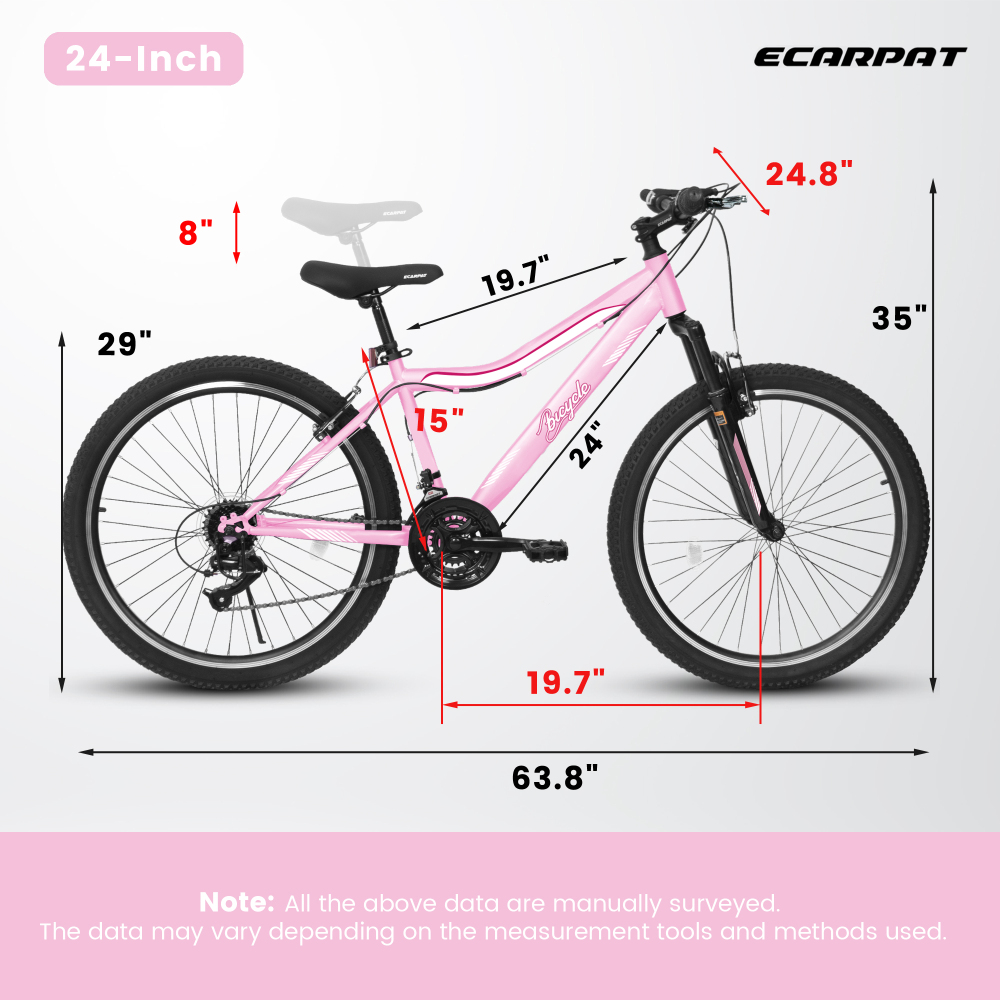 Carbon Bike Frame - Bicicleta de montaña de 24/26 pulgadas